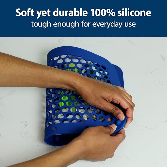 Dr. Brown's Dishwasher Bag with Adjustable Sizing, 100% Silicone, for Baby Bottles, Parts, Nipples, Breast Pump Accessories, and Pacifiers, Gray, BPA-Free, 1-Pack