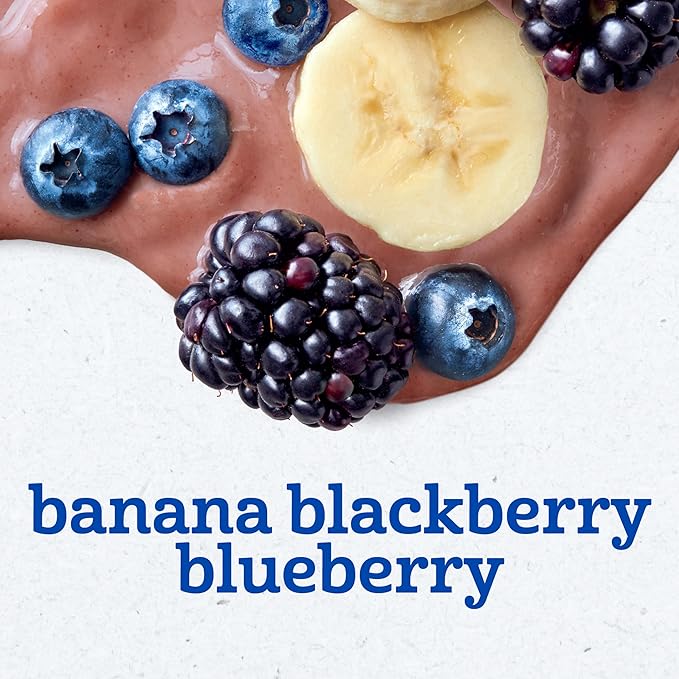 Gerber Stage 2 Baby Food, Banana Blackberry Blueberry Puree Tubs, No Artificial Colors or Flavors, Baby Puree, 16-Pack