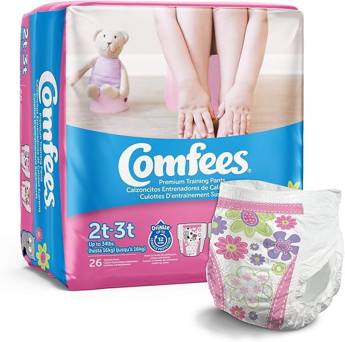 Comfees Girl Training Pants - Size 2T-3T