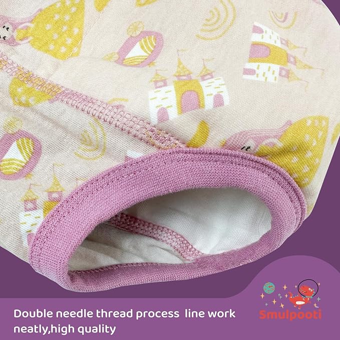 8 Packs Reusable Potty Training Underwear for Potty Training and Strong Absorbent Training Underwear for Girls 2t
