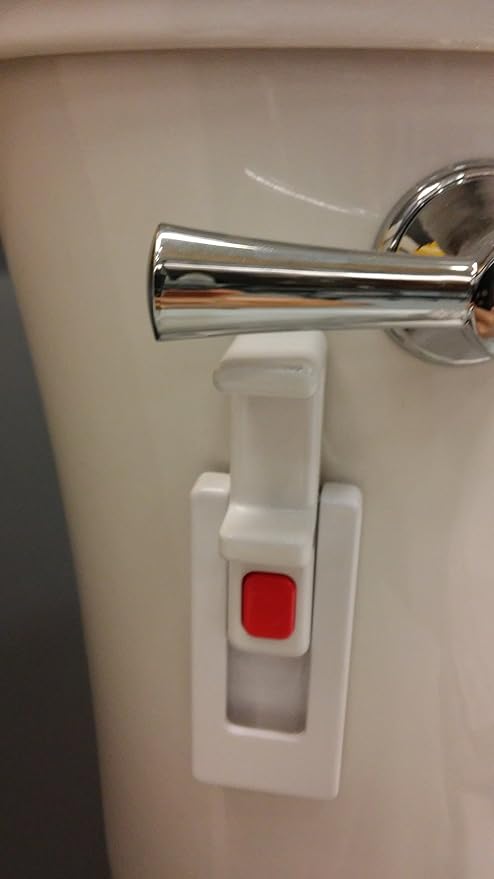 The Original Toilet Handle Lock (2-Pack) Most Trusted Toilet Handle Lock in THE World. Stops Flushing. Simple Install