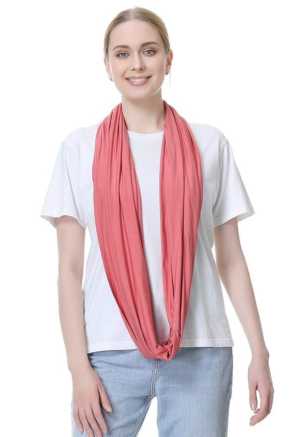 NeoTech Care Baby Nursing Cover Breastfeeding Scarf | Soft Fabric (Pink)