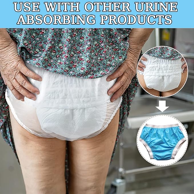 Adult Cloth Diapers Covers/Adult Incontinence Pants/Plastic Diapers/Waterproof and Reusable Elderly Diapers, Soft Surface, Suitable for Adult Men and Women