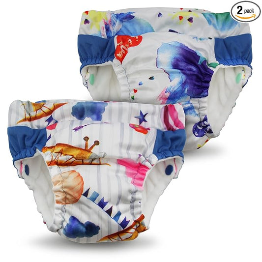 Kanga Care Lil Learnerz Reusable Toilet Training Pants (XSmall - Lava & Soar)