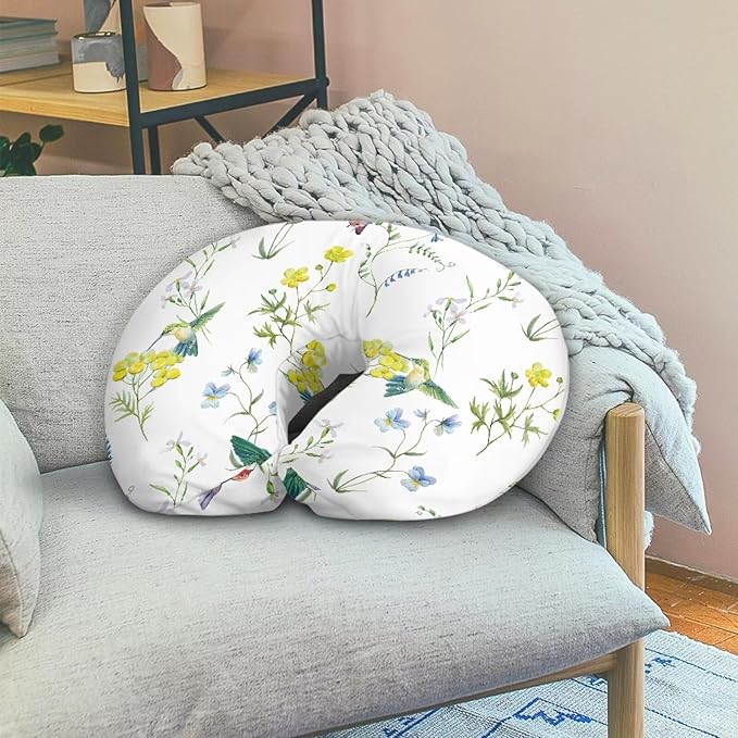 Nursing Pillow Cover Breastfeeding Pillow Slipcover, Birdie,Nursing Pillow Case for Newborn Boys Girls, Soft Fabric Fits Snug On Infant, Washable & Breathable