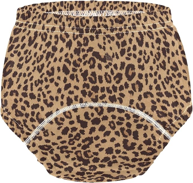 Baby Potty Training Shorts Soft Cotton Overnight Training Pants for 5T Leopard Skin Texture Background