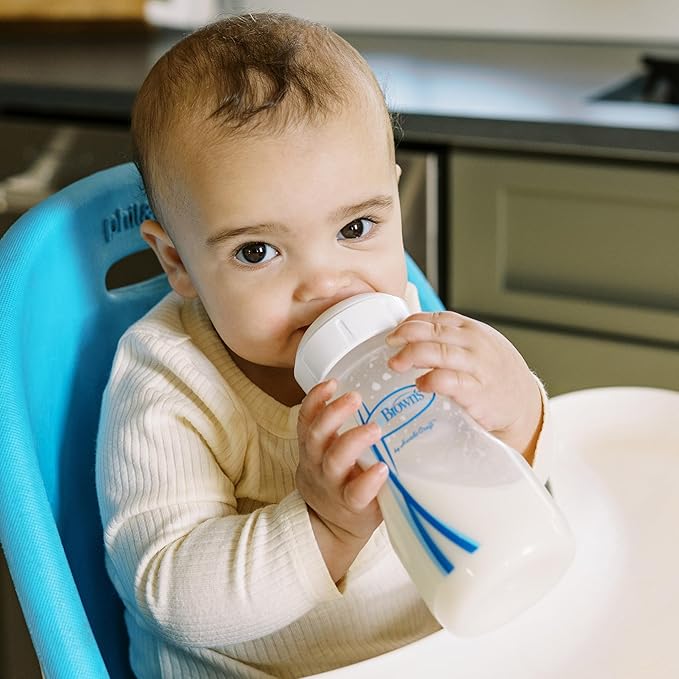 Dr. Brown's Options+ Wide-Neck Baby Bottle Silicone Sippy Spout, 6m+, 2-Pack