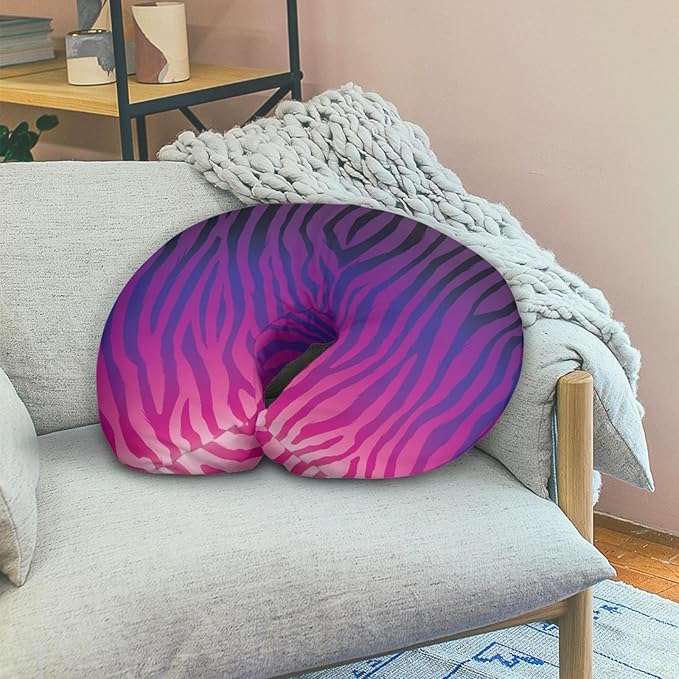 Forchrinse Purple Stripe Nursing Pillow Cover for Boys Girls Breastfeeding Pillow Cover for Baby Newborn Pillow Slipcover for Breast and Bottle Feeding