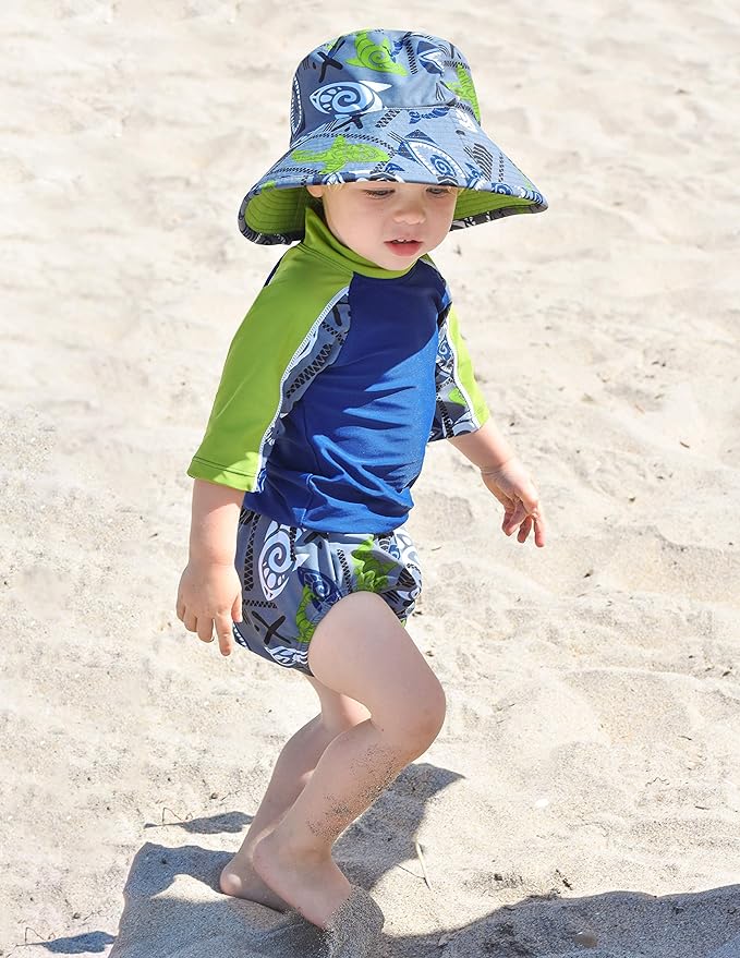 Tuga Boys Reusable Swim Diapers, UPF 50+ Sun Protection Swimwear