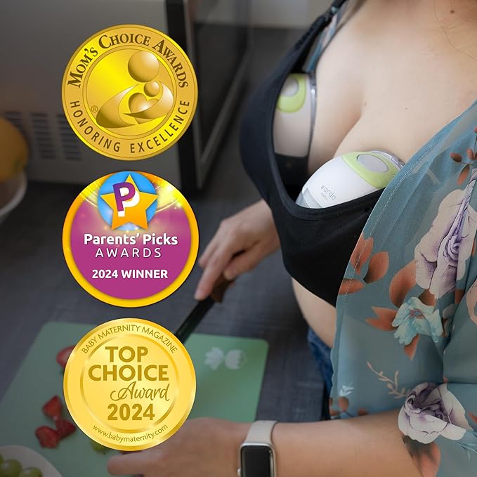 Ardo Melia Wearable, Hands-Free Breast Pump - Hospital Grade, Strong Suction, Long Battery Life, Ultra Discreet, Portable, Easy-to-Clean, 6 oz Capacity, Includes 24mm & 19mm Inserts