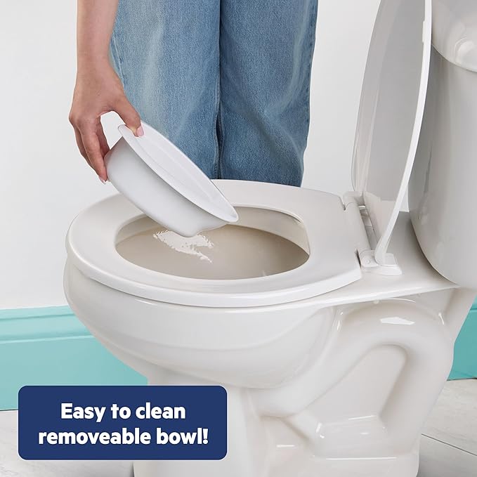 Bright Starts Disney Junior Finding Nemo My Size Potty Training Toilet, Toddler Potty Chair with Flushing & Cheering Sounds, Removable Seat with Splash Guard & Handles, Ages 18+ Months, Up to 50 lbs