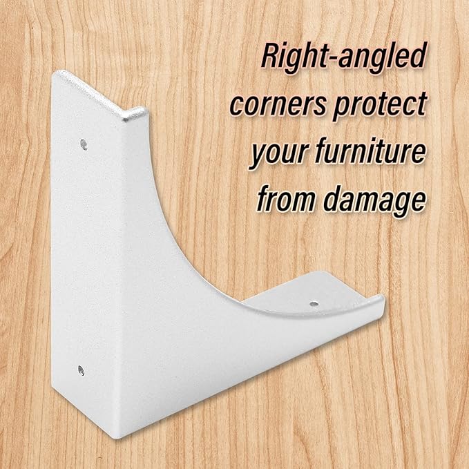 BokWin Silver Box Corner Protector Metal,4 Pcs 2.56 Inch Decorative Corner Brackets with Screws,Safety Edge Guard for Box Furniture Table Shelf