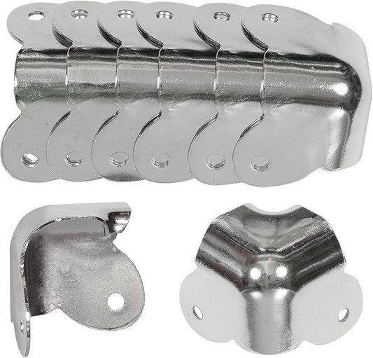 Reliable Hardware Company RH-1520-8-A Set of 8 2-Leg Amp/Cabinet Corners, Nickel Wrap-Around