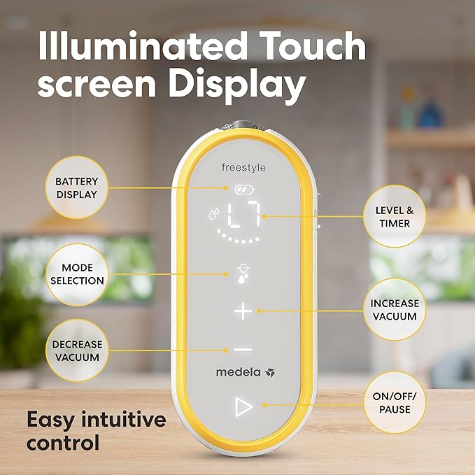 Medela Freestyle Hands-Free Double Electric Breast Pump with Wearable Cups, Rechargeable Battery, App Connectivity, Portable and Discreet Design