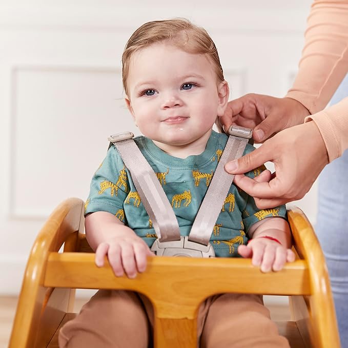 ECR4Kids Universal 5-Point T-Lock Harness, Compatible with ASATT High Chair, Replacement Part, Grey