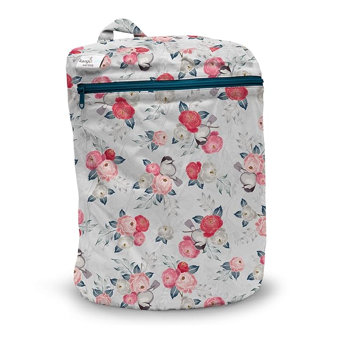 Kanga Care Wet Bag Seam Sealed Waterproof 3D Dimensional for Baby Cloth Diapers, Travel, Beach, Pool, Gym, Swim | Lily