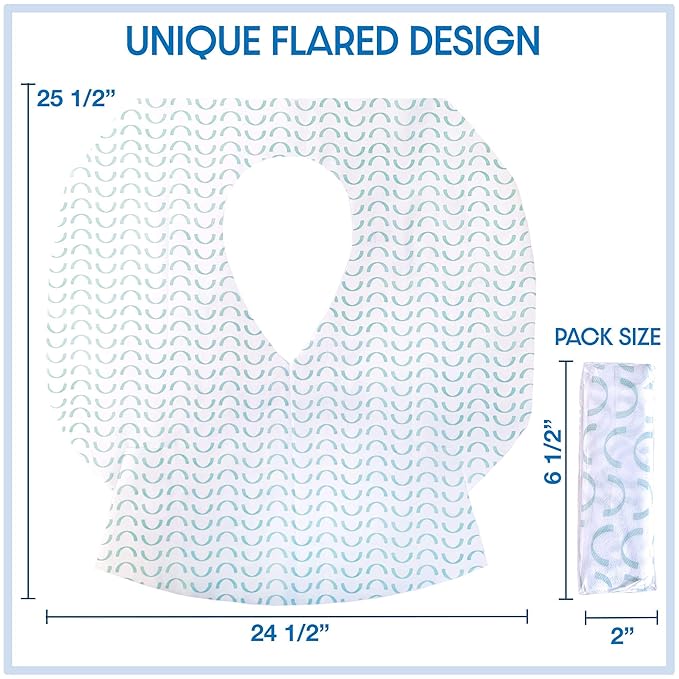 XL Full Coverage Disposable Toilet Seat Covers for Kids, Adults & Potty Training, Waterproof, 20 Pcs - Single Wrapped (Curves)