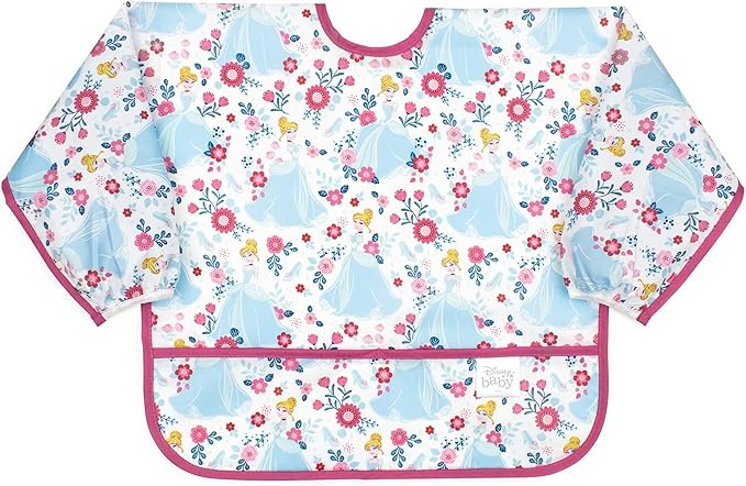 Bumkins Sleeved Bib for Girl or Boy, Baby and Toddler for 6-24 Mos