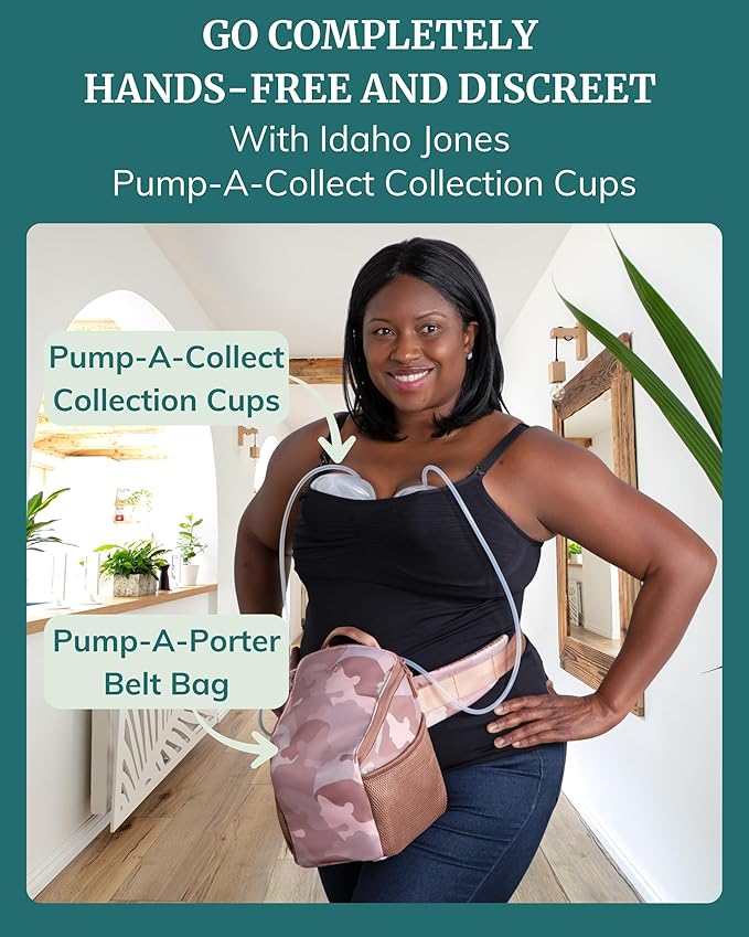 Pump-A-Porter Portable Breast Pump Bag | Belt Bag | Turns Electric Pump into Hands-Free Wearable Breast Pump | Fits Spectra S1, S2, Synergy Gold, Motif Luna, Ameda Pearl, Unimom Opera