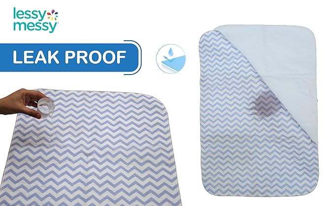 Waterproof Leak-Proof Diaper Changing Pad Cover – Fits Standard 32×16×4 in Pads – Soft, Absorbent Material with Snug Elastic Edges – Unique Machine Wash & Dryer Safe - (Gray)