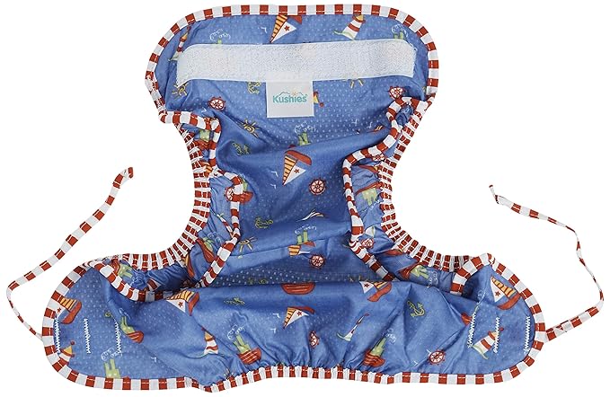 Kushies Swim Diaper, Sail Boats Print, Medium