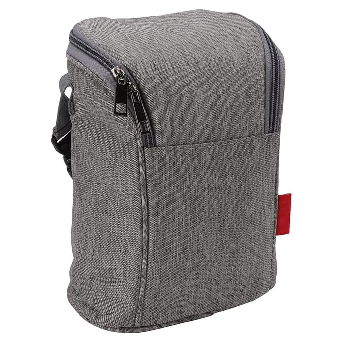 Garosa Insulated Baby Bottle Bag Breastmilk Storage Bag Leak Proof Reusable Large Capacity Nylon Tote Pouch for Nursing Moms Daycare Travel Secure Bottle Cooler Gray
