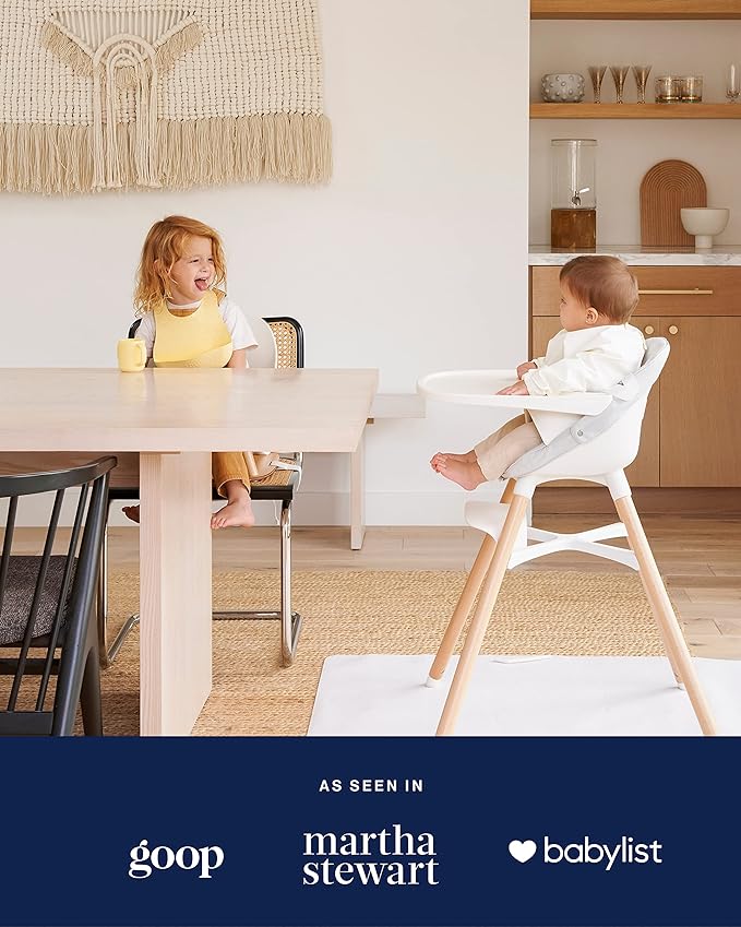 Lalo The Chair Convertible 3-in-1 High Chair for Babies & Toddlers, Dishwasher Safe Tray, Adjustable Footrest, Sage