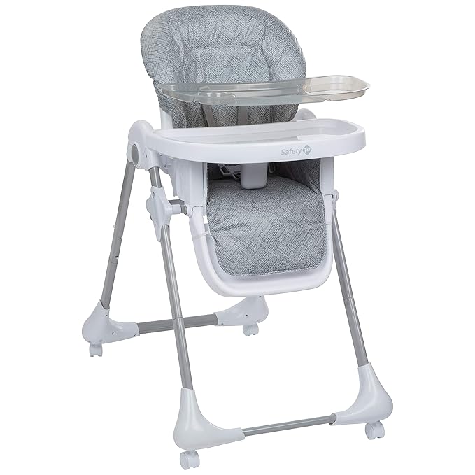 Safety 1st High Chairs for Babies and Toddlers, 3-In-1 Grow and Go with Tray and Adjustable Seat, Birchbark