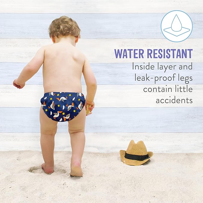 Bambino Mio, reusable swim diaper, pineapple party, small (<6 months)