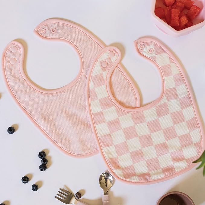 Tiny Twinkle Baby Feeding Bibs - Waterproof and Absorbent Infant Drool and Feeding Baby Bibs