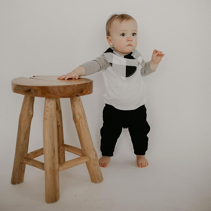 Parker Baby Bandana Drool Bibs for Boys, Girls & Unisex - Soft & Stylish Teething Bibs for Babies