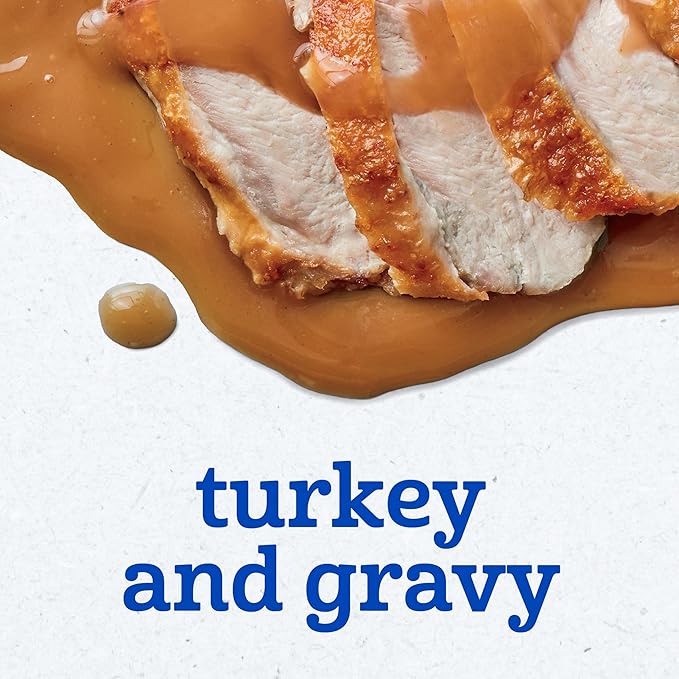 Gerber Stage 2 Baby Food, Turkey and Gravy Jar, Baby Food Poultry Puree, Baby Mealtime, Baby Puree Jars Glass, 10-Pack