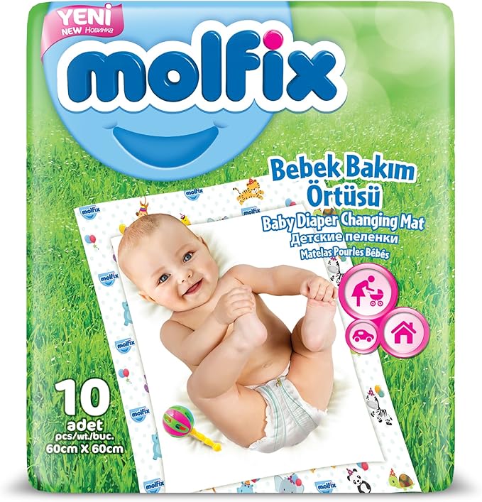 Molfix Disposable Changing Mats, Pack of 10