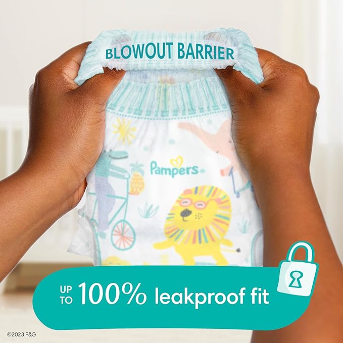Pampers Pull On Cruisers 360° Fit Disposable Baby Diapers Size 3, 2 Months Supply (2 x 168 Count) with Sensitive Water Based Baby Wipes 12X Multi Pack Pop-Top and Refill (1008 Count)