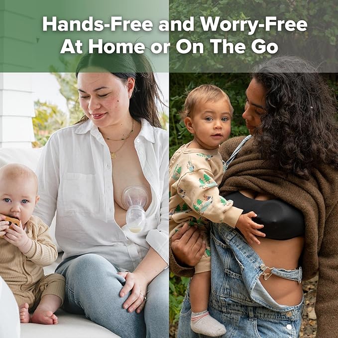 haakaa Manual Breast Pump for Breastfeeding 4oz/100ml and Ladybug Milk Collector 2.5oz/75ml Combo, Food-Grade Silicone