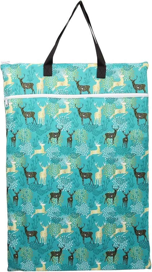 2 Pack Large Hanging Wet Bags Laundry Pail Bags Cloth Diapers Reusable