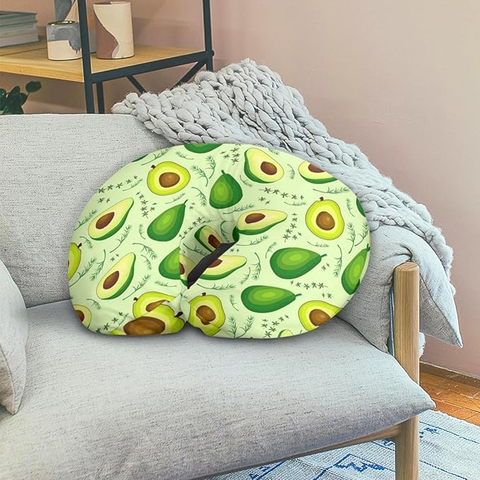 Forchrinse Green Avocado Nursing Pillow Cover for Girls Princess Nursing Pillow Slipcover for Breastfeeding Moms,Easy to Care