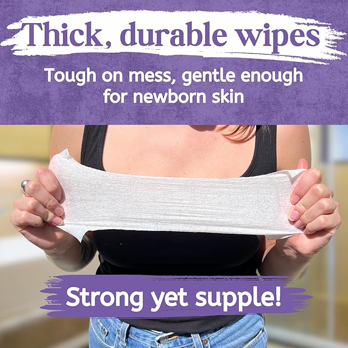 Doctor Butler's Organic Baby Wipes - Hypoallergenic & Unscented Baby Wipes, Safe for Baby Sensitive Skin Care, Made with Chamomile & Essential Oils (9pk – 60 Wipes)