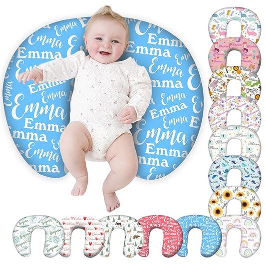 Personalized Baby Nursing Pillow Cover Custom with Name Customized Boy & Girl Gifts