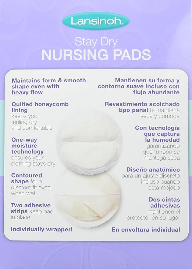 Lansinoh Laboratories 20265 Disposable Nursing Pads, 2 Count
