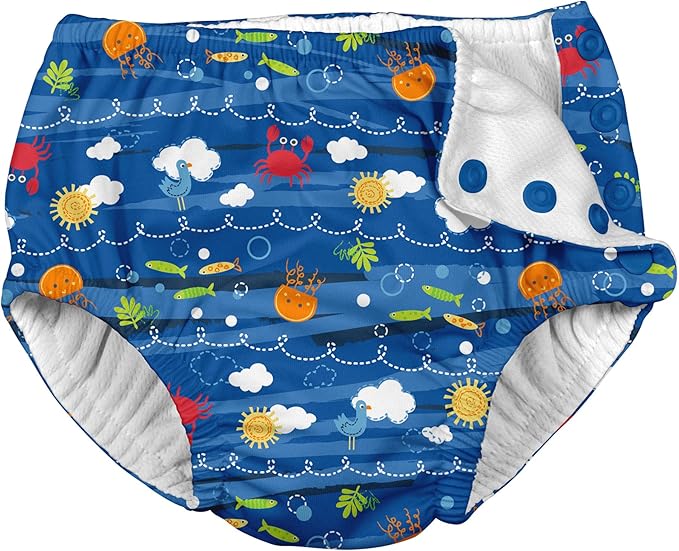 Green Sprouts Snap Reusable Absorbent Baby Swimsuit Diaper
