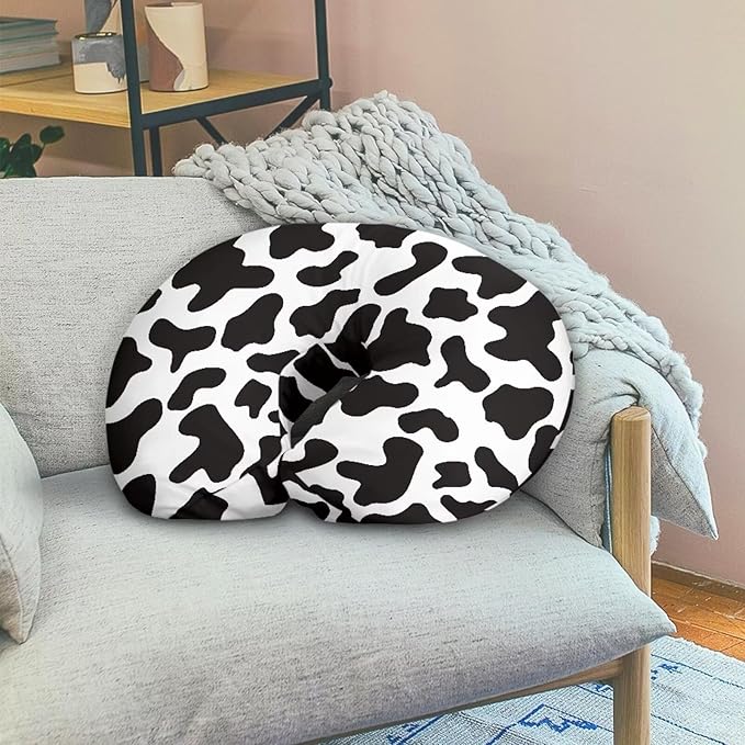Milk Cow Skin Print Soft Feeding Pillow Cover Super Soft and Stretchy Personalized Breastfeeding Pillowcase for Newborn Feeding