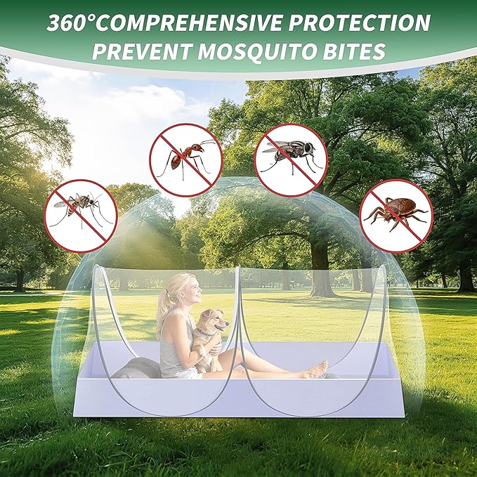 Extra Large Pop Up Mosquito Net,Soft,Comfortable,Sturdy Durable,and Breathable Mesh Tent,78x 41x 31In,Foldable and Easy To Carry,Mosquito Net for Bed,Adult Bedroom,Travel,Camping,Beach,Jungle Sleeping