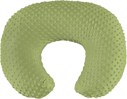 Nursing Pillow for Bottle and Breastfeeding, Ergonomic Comfort Nursing Essentials for Mom and Baby, Feeding Support Pillow with Removable Cover, Easier and Healthier Nursing (Dark Green)