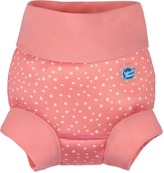 Splash About Happy Nappy Swim Diaper, Pink Dotty, 3-6 Months