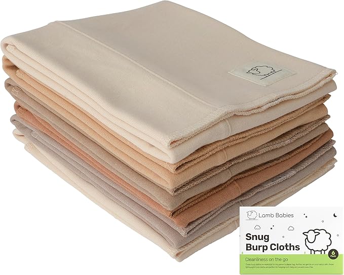 Snug Baby Cotton Burp Cloths, Absorbent, Lightweight, and Gentle Cotton for Mess-Free Moments, Baby Burp Cloths for Boys and Girls An Essential Addition to Every Parent's Diaper Bag
