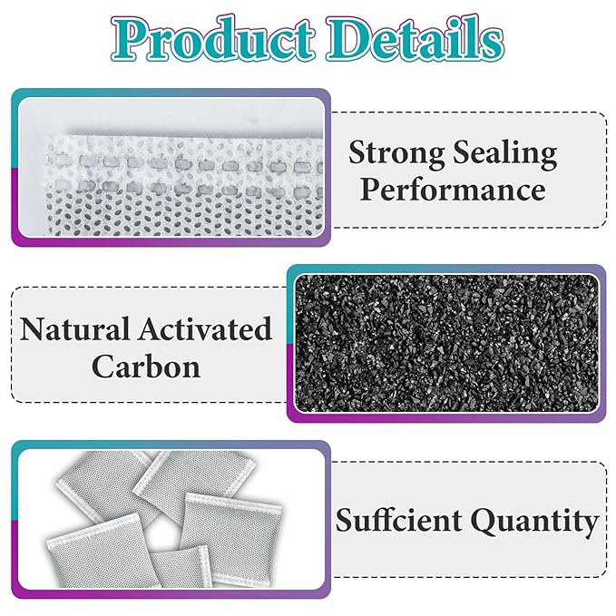 33 Pcs Diaper Pail Deodorizer Carbon Filters, Diaper Pail Odor Absorber Carbon Filter Refills, Keep Home Fresh