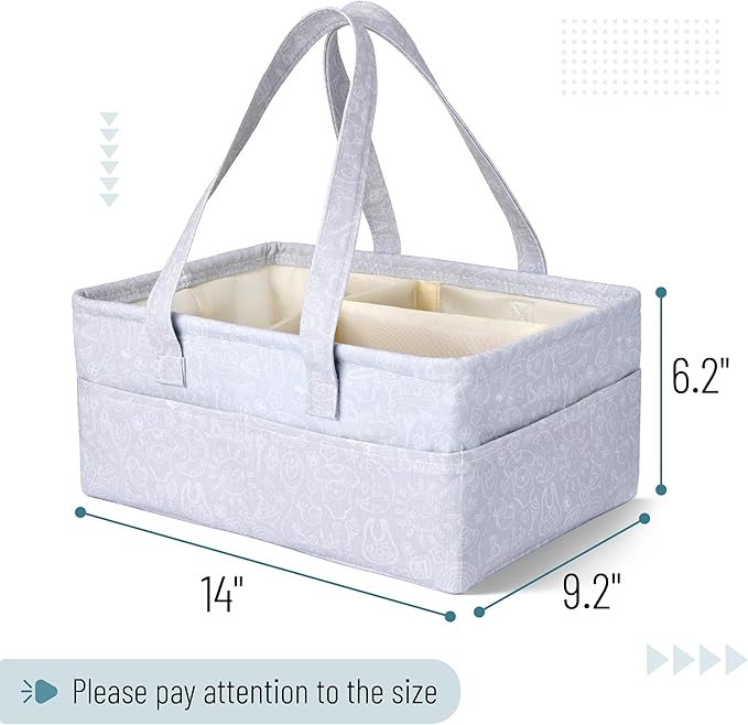 Mr. Pen Baby Diaper Organizer - Cute Pattern, Car & Nursery Use, Portable