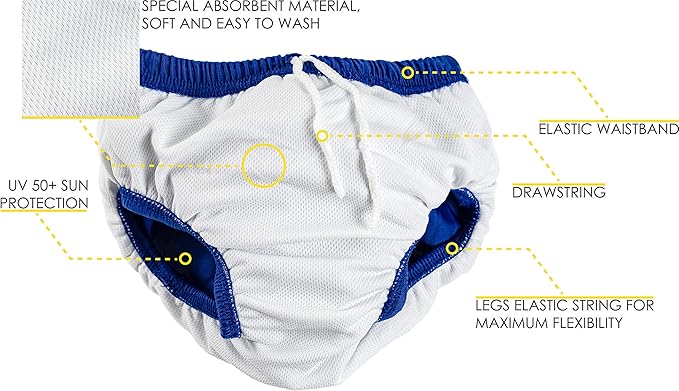 Cressi Babaloo Reusable Diaper, Blue, 4T/5T