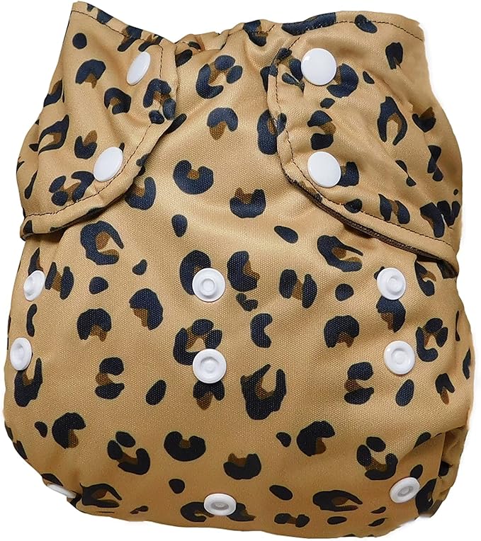 XL Cloth Diaper Cover for Big Kids 30-70 Pounds (Leopard)